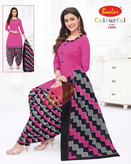 Baalar Colourful Vol-14 Cotton Designer Exclusive Patiyala Dress Material